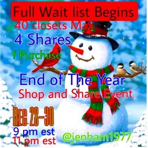 🎁End of The Year Shop & Share Event!🎄
